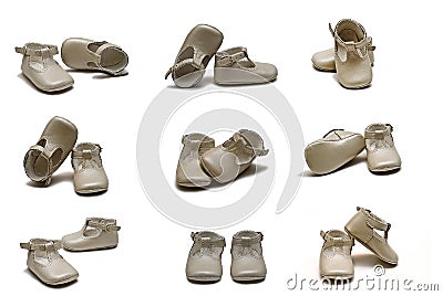 Maternity Clothes  Young Mothers on Home   Royalty Free Stock Photo  Christening Shoes