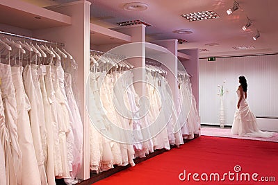 Wedding Shop on Home   Royalty Free Stock Image  The Bridal Shop